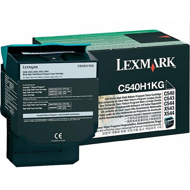 LEXMARK C540 C543 C544 X543 X544 tonercartridge zwart high c