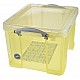 OPBERGDOOS 35L GEEL TRANSP