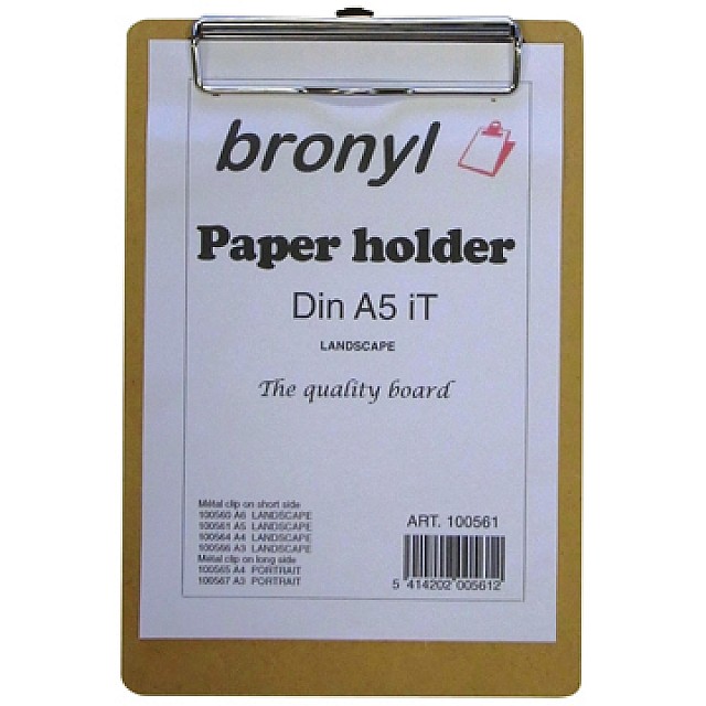 KLEMPLAAT HOUT A5IT 160X250 MM