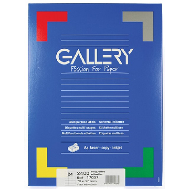 ETIKET WIT 70X37 100V RECHT