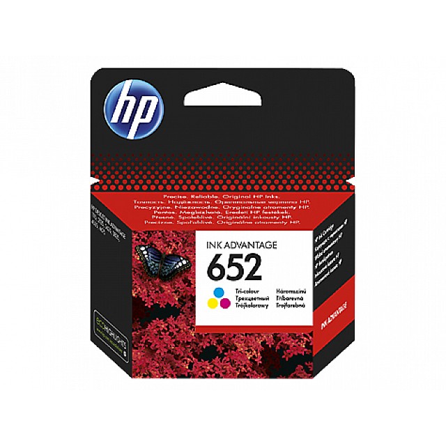 HP 652 original Ink cartridge F6V24AE BHK Tri-color