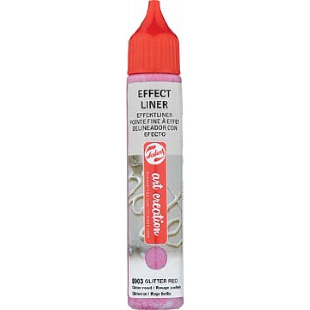 TAC EFFECTLINER GLITTER ROOD