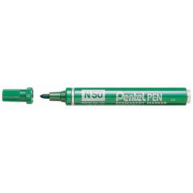 PENTEL N50 PERMANENT MARKER GROEN/12