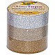 FOLIA GLITTERTAPE ZILV+GOUD 3X