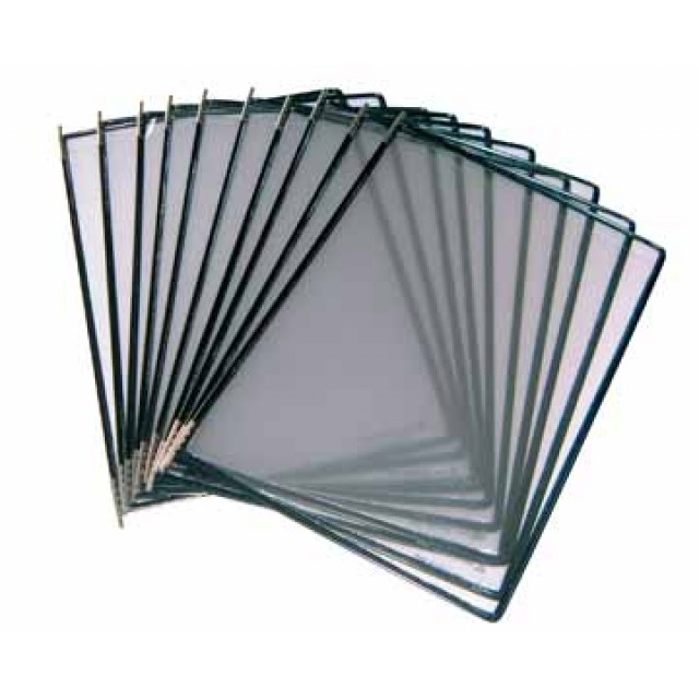 10 TARIFOLD A4 ZWART+5 RUITERS