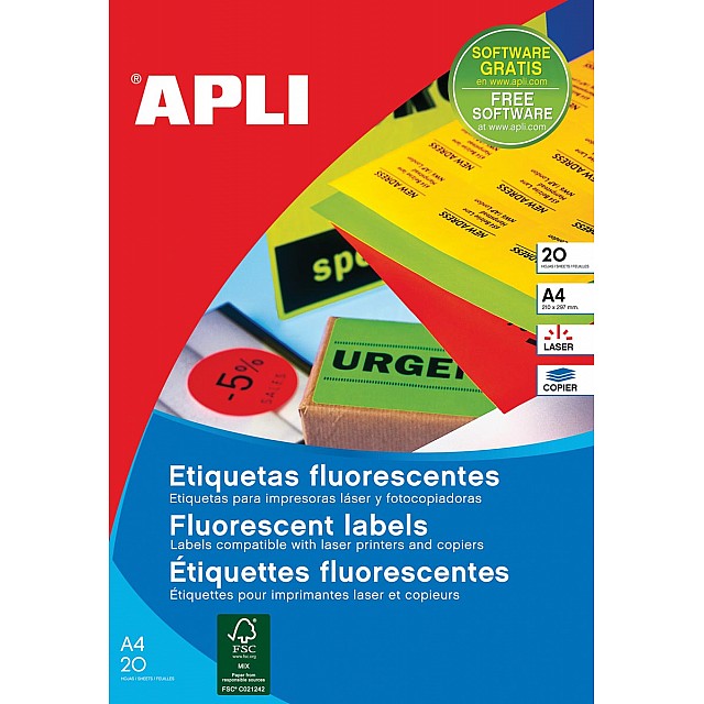 ET160 FLUO ETIK 99,1X67,7MM GR