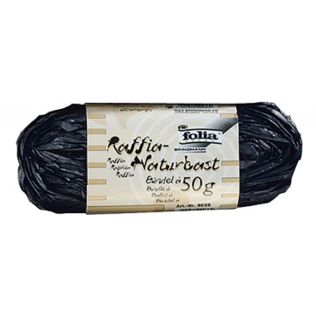 RAFFIA 50GR ZWART
