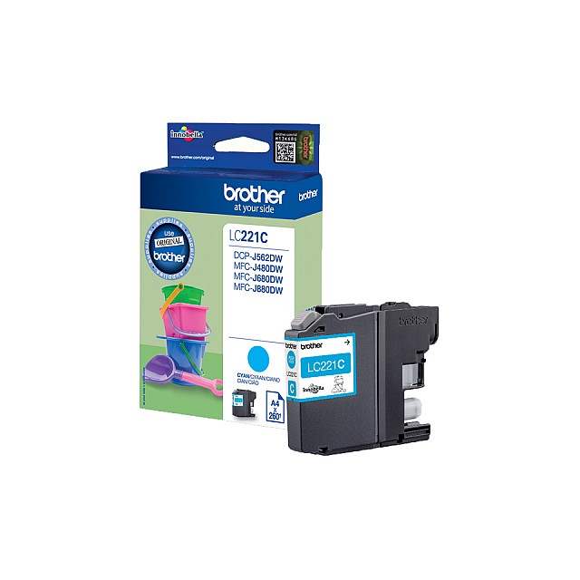 BROTHER LC221C ink cyan 300 pages