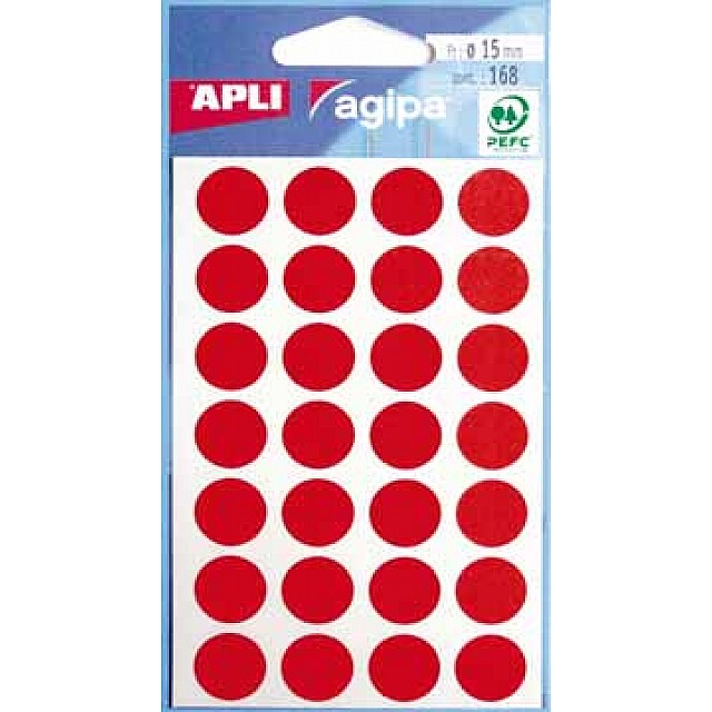 APLI ROND 15MM ROOD 168st BL