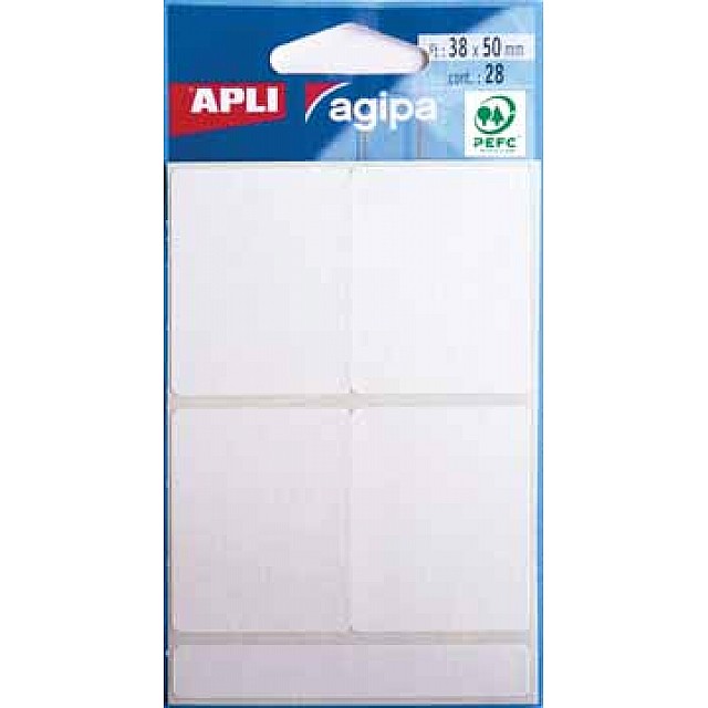 ETUI 28 ETIKET.WIT 38X50MM