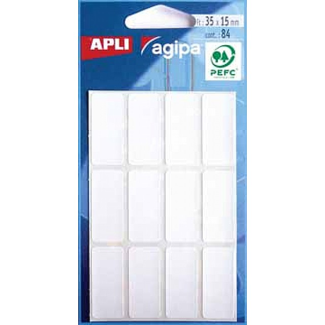 ETUI  84 ETIKET.WIT 15X35MM
