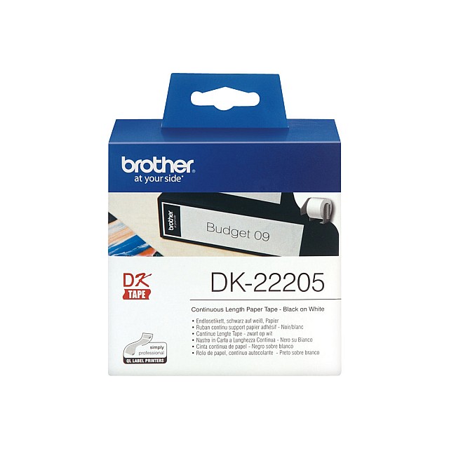 BROTHER P-Touch DK-22205 continue length paper 62mm x 30.48m