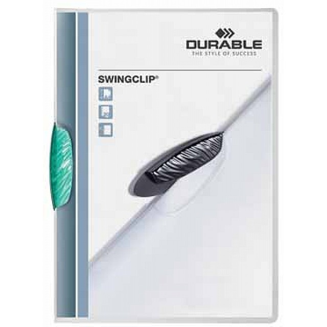 DURABLE SWINGCLIP TRANSPARANT GROEN