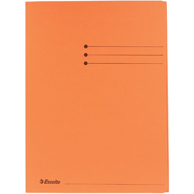 ESSELTE 3KLEPMAP A4 ORANJE
