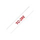 BROTHER P-Touch TC-292 red on white 9mm