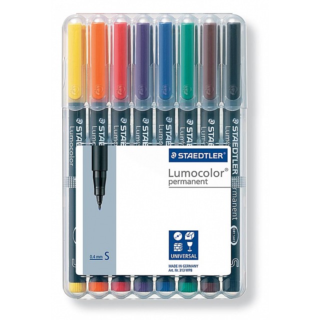 OHP MARKER LUMOCOLOR 0,4 ETUI8