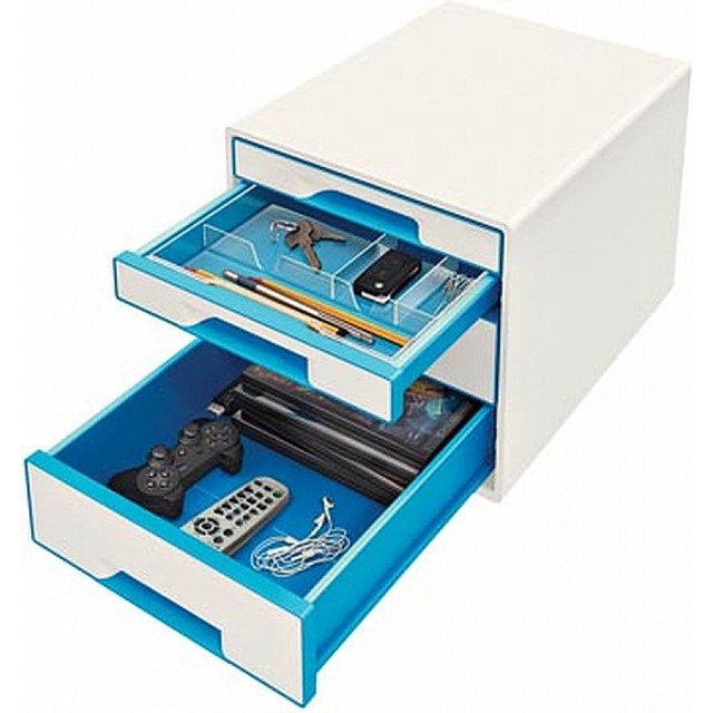 LEITZ WOW LADENBLOK 4L WIT/BL