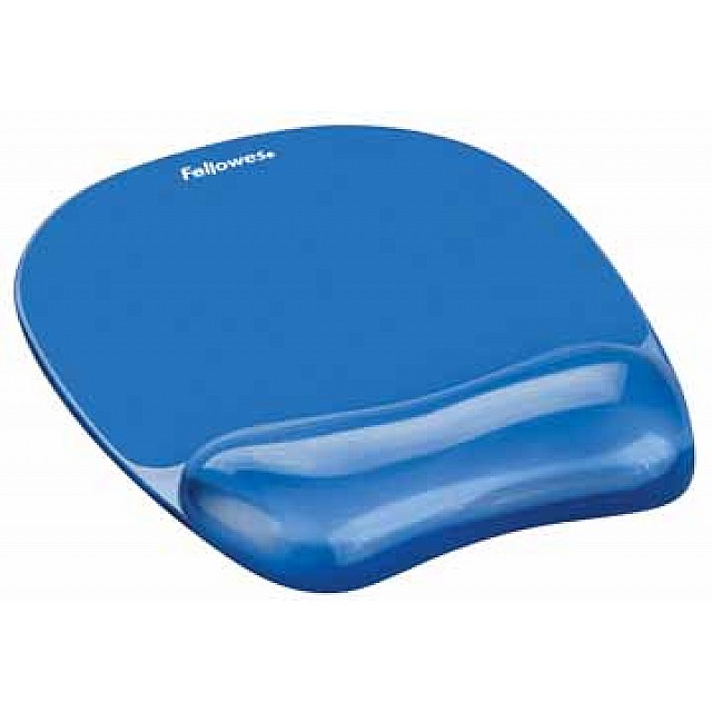 FELLOWES MUISMAT+STEUN GEL BLAUW