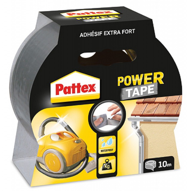 PATTEX POWER TAPE GRIJS 10M