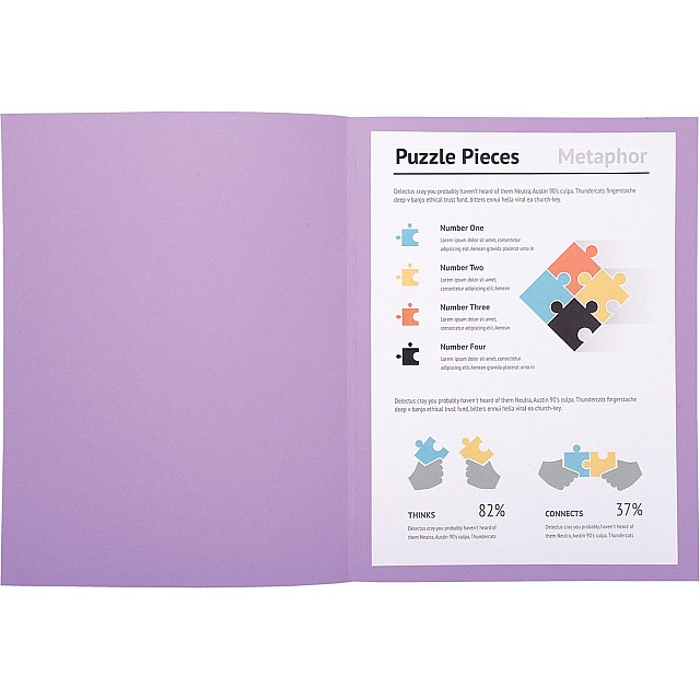 DOSSIERMAPPEN JURA LILA PK 100
