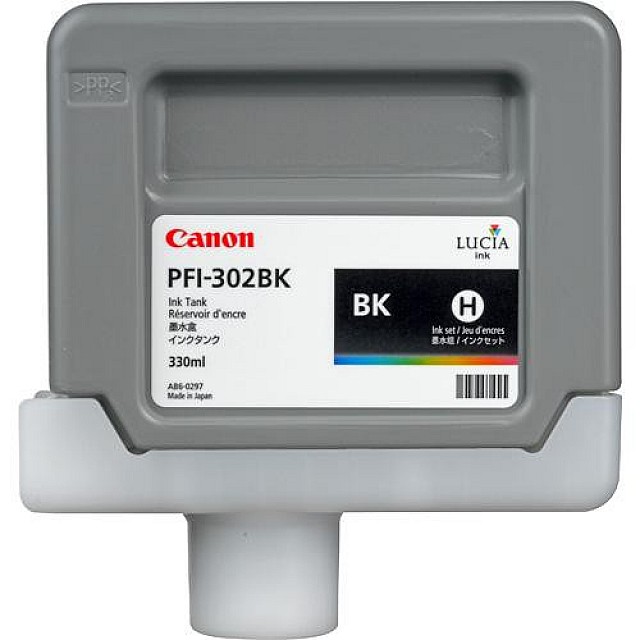 CANON PFI-302BK inktcartridge zwart standard capacity 330ml