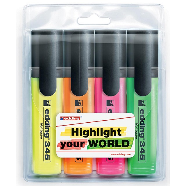 E345 MARKEERSTIFT ETUI ASS X4