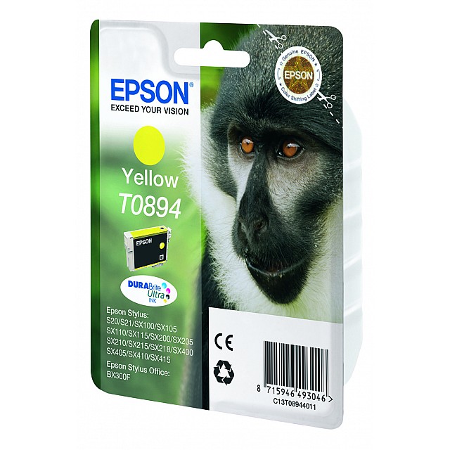 EPSON T0894 inktcartridge geel low capacity 3.5ml 1-pack bli