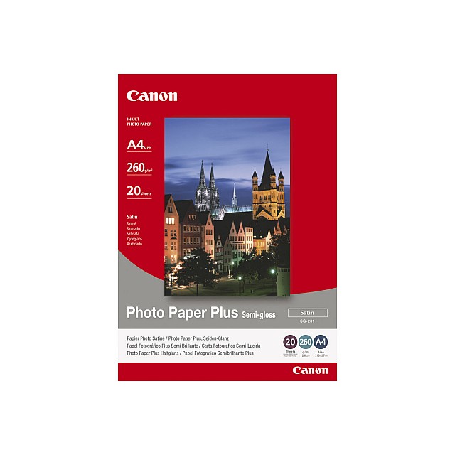 CANON SG-201 semi glossy photo paper inktjet 260g/m2 8x10 in
