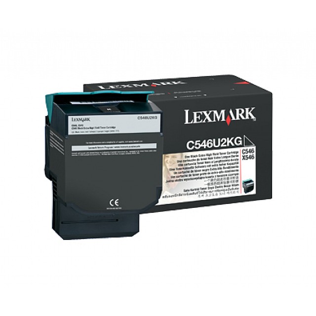 LEXMARK C546, X546 tonercartridge zwart extra high yield 8.0