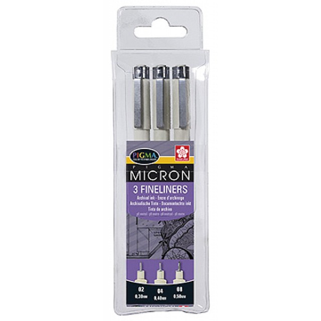 SET PIGMA MICRON 3 BLACK