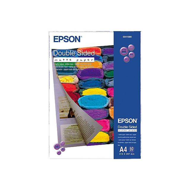 EPSON Matt double sides paper inktjet 178g/m2 A4 50 sheets 1