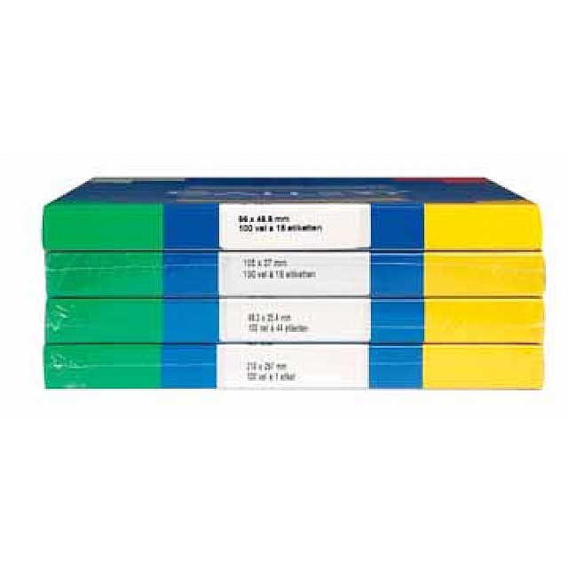 ETIKET WIT 66X46,6 100V ROND