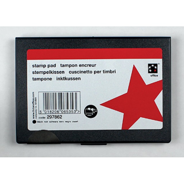 STEMPELKUSSEN 110X70MM ZWART