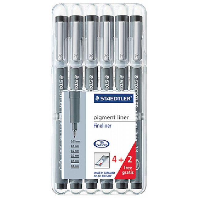 PIGMENT LINER PAK 4+2