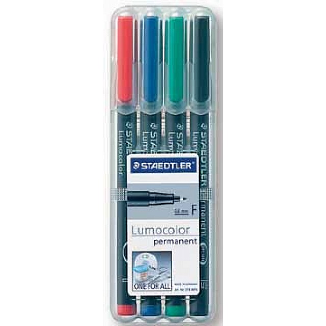 STAEDTLER LUMO PERMANENT 0.6mm 4ST