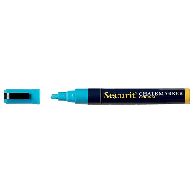 SECURIT KRIJTMARKER MED BLAUW