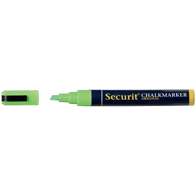 SECURIT KRIJTMARKER MED GROEN