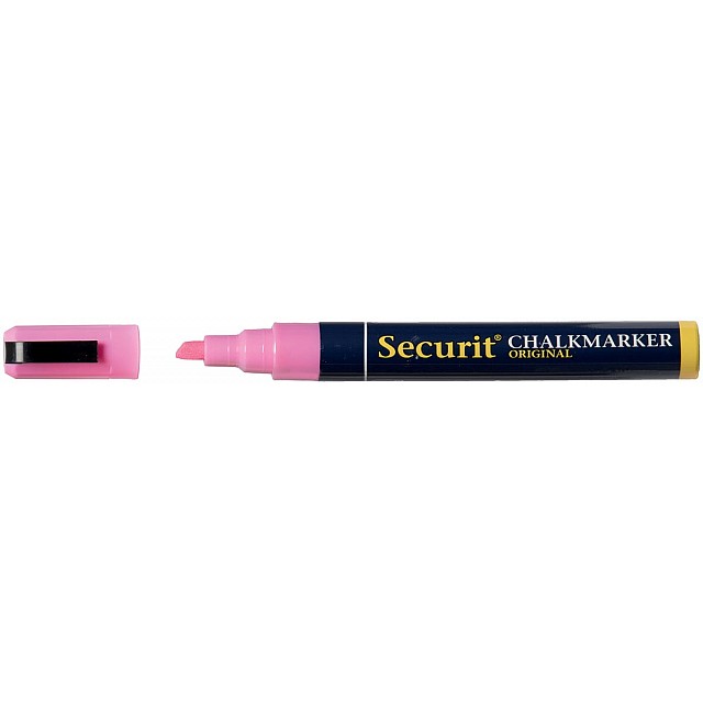 SECURIT KRIJTMARKER MED ROZE