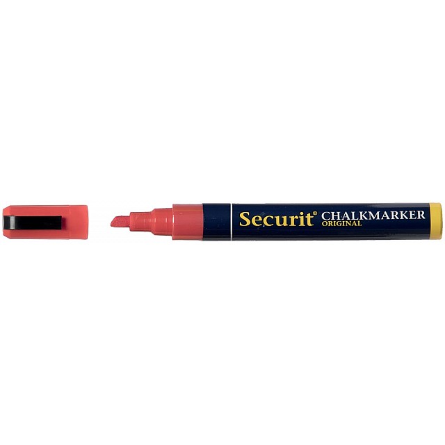 SECURIT KRIJTMARKER MED ROOD