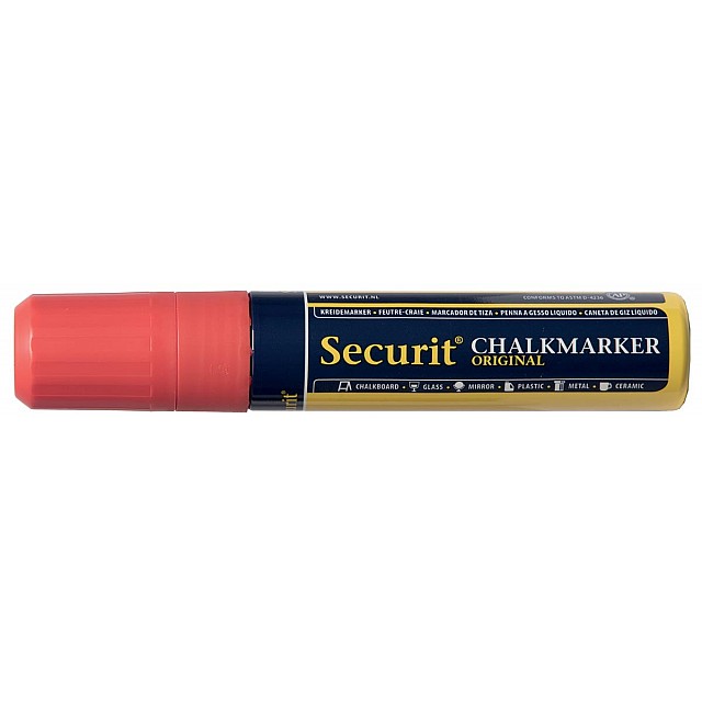 SECURIT KRIJTMARKER LARGE ROOD