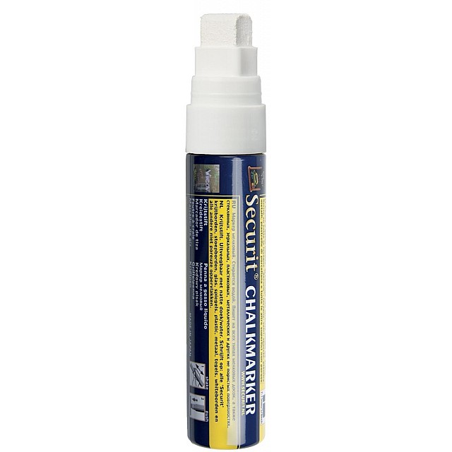 SECURIT KRIJTMARKER LARGE WIT