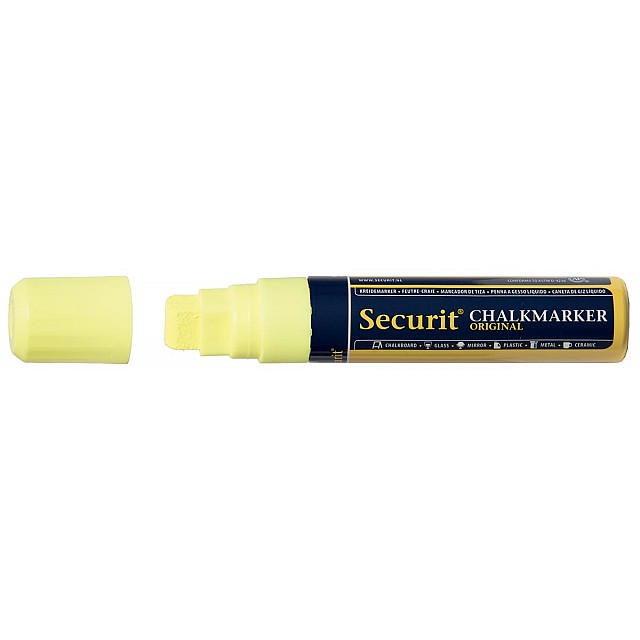 SECURIT KRIJTMARKER LARGE GEEL