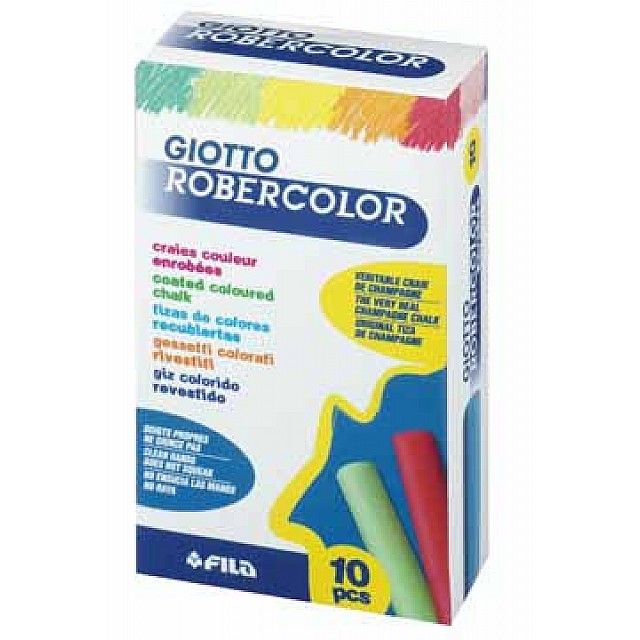 DS 10ST KRIJT KLEUR ASSORTIMENT ROBERC