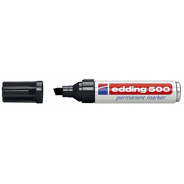 MARKER EDDING 500 ZWART SCHUIN