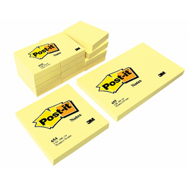 POST-IT NOTES 76X76 654 P12 NETTO