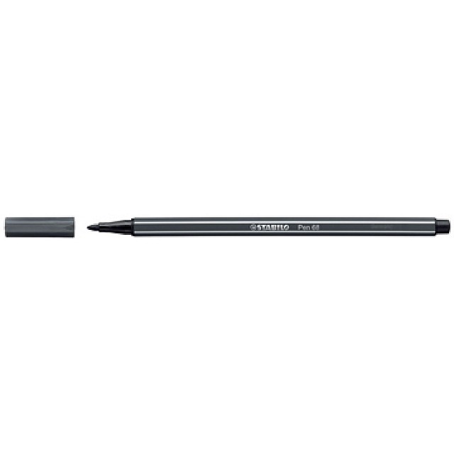STABILO PEN 68 DONKERGRIJS