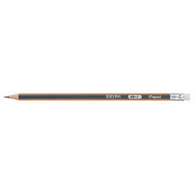 POTLOOD MET GUM 2B  BLACK PEPS