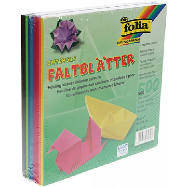 500BL.VOUWBLAADJES20X20CM ASS