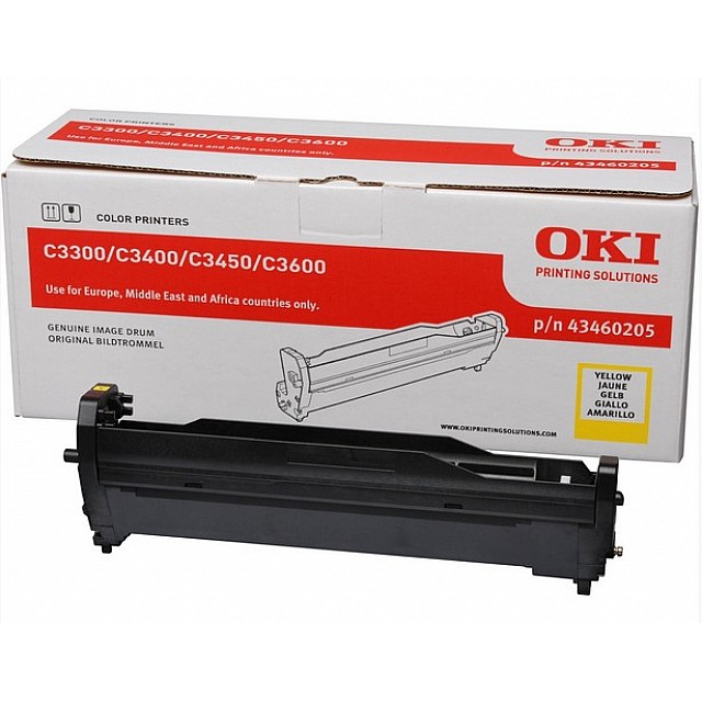 OKI C3300, C3400, C3450, C3600 drum geel 15.000 pagina s