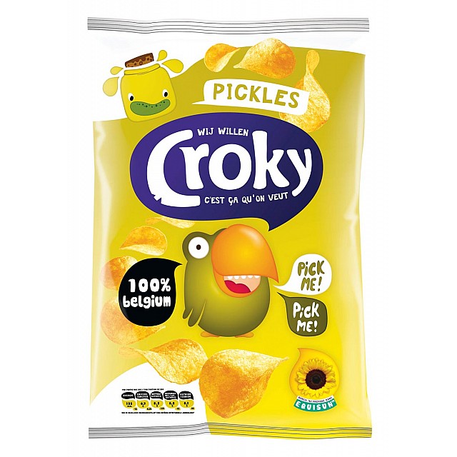 CROKY CHIPS PICKLES 100G